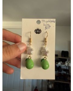 Pear Earrings - Gold Plated