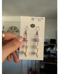 Pastel Star Earrings - Stainless Steel