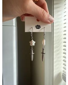 Star Dagger Earrings - Stainless Steel